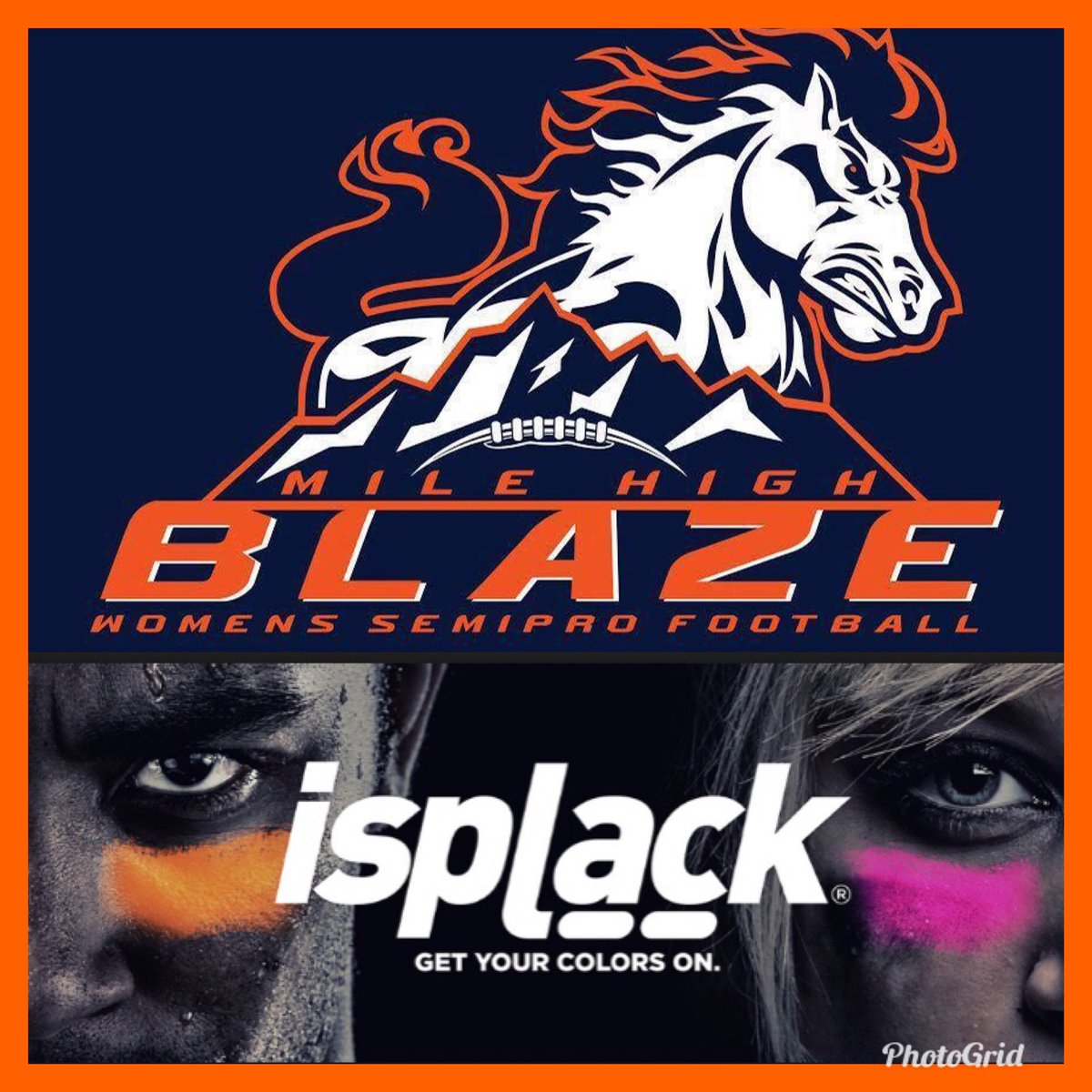 MHBlazeFootball's tweet photo. Another new Mile High Blaze Sponsorship! Thank you @iSplack for your support of the Mile High Blaze & women’s football! We appreciate you! #Isplack #WFA #WFAnews #Milehighblaze #Sponsorship #Womensfootball #Womenstacklefootball #Denver #Femaleathletes https://t.co/AydGWNwnLL