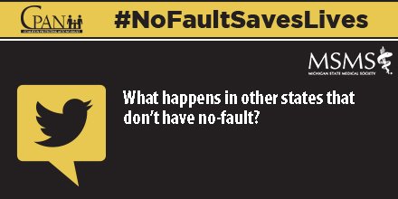 MichStateMedSoc's tweet photo. Q4: What happens in other states that don’t have no-fault? #NoFaultSavesLives #MSMSHealthChat, #AutoNoFault, #Michigan https://t.co/DvpHvuJJFV