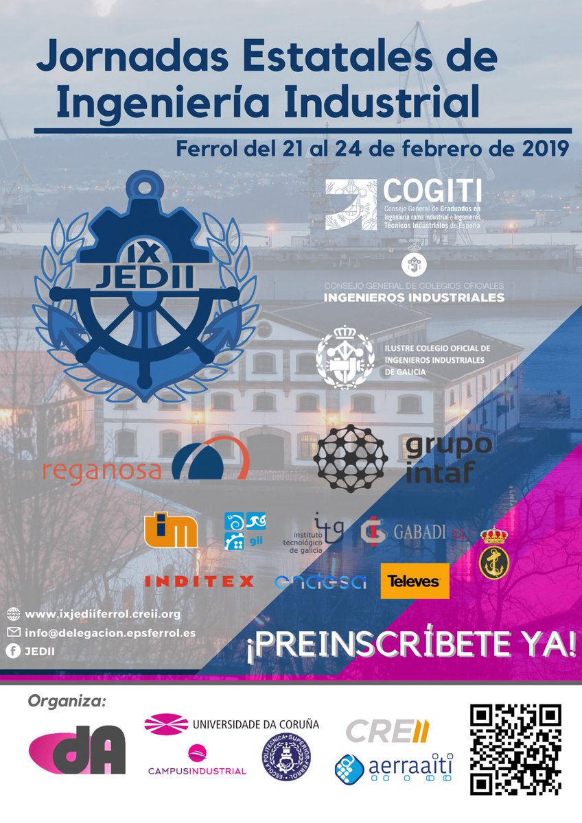 Chicos ya estamos de vuelta otro año más con las JEDII, esta vez en Ferrol, A Coruña.🤩🤩
¿PIENSAS QUE FERROL NO TIENE ENCANTO SUFICIENTE?
No te preocupes el encanto lo ponemos nosotros😏. ¡¡Preinscríbete ya!!, no te quedes fuera.