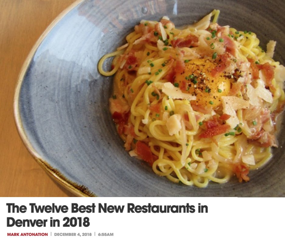 Thanks to Denver Westword and Mark Antonation. We are honored to be included in this roundup of 2018.
📍westword.com/restaurants/de…