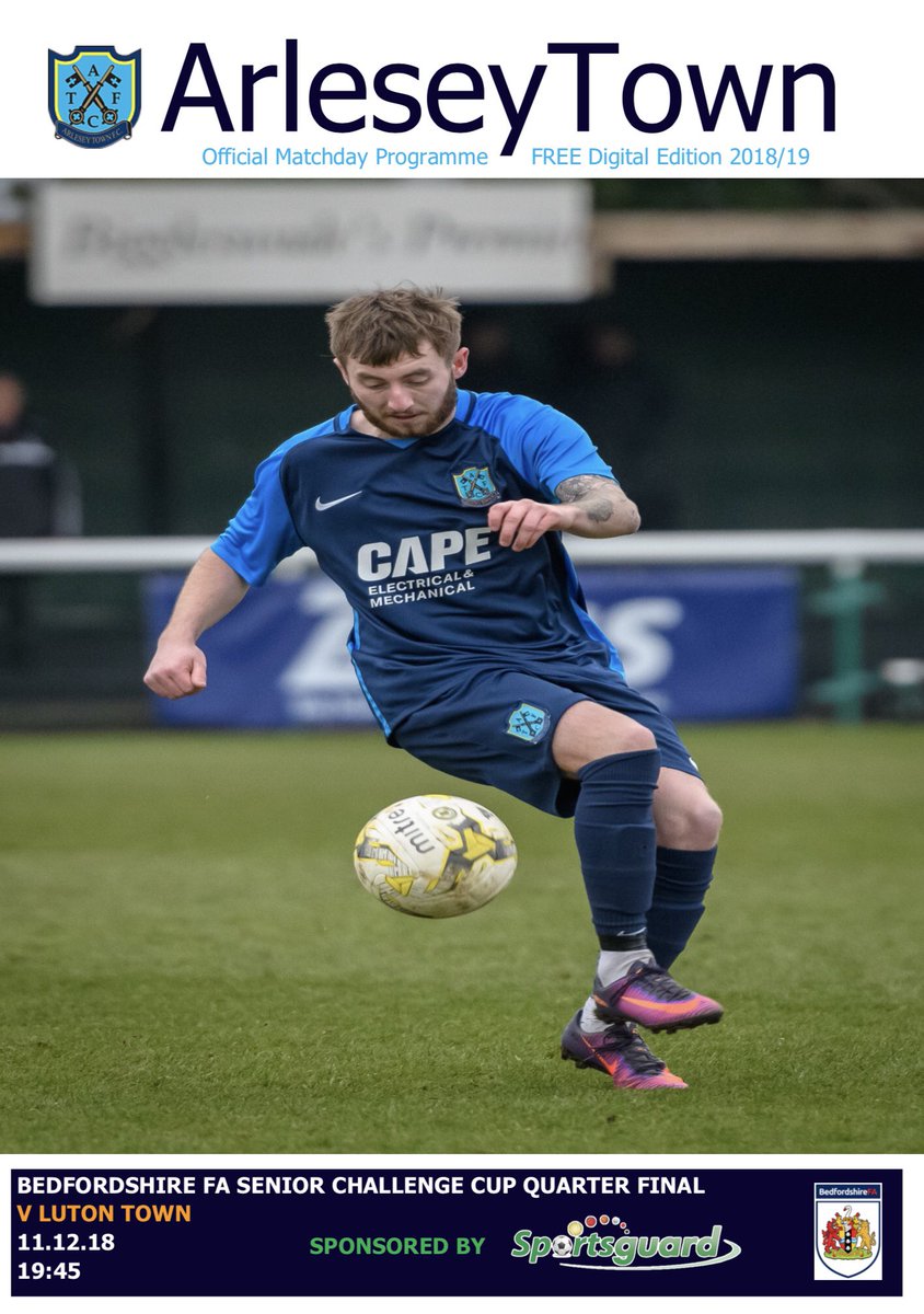 Tonight’s FREE 48 Page Programme vs <a href="/LutonTown/">Luton Town FC</a> now available online to view or download.

Unfortunately there will be no physical copy available at the game

<a href="/BedsFA/">Bedfordshire FA</a> <a href="/wearelutontown/">We Are Luton Town</a> 

view.publitas.com/p222-14673/lut…