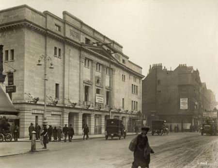 The south side of the Strand, showing the new Tivoli Cinema, on the site of the Old Tivoli Music Hall 1957, the Picture Theatre was demolished to make way for a branch of the Peter Robinson Fashion Store.The Memorial plaque to Marie Lloyd, which had originally been placed in the