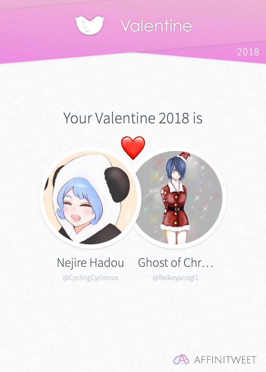 #Affinitweet Valentine
This year you're mine Reikoyanagi1! ❤️
And you, whom will be yours?
via affinitweet.com/valentine