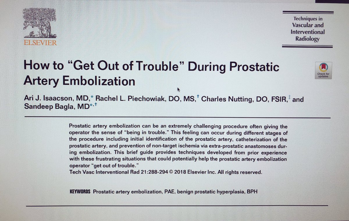 Just starting to do PAE? Check out the new paper from Team STREAM in Techniques in VIR. Want to learn more? Come to STREAMSK in DC on Jan 26! streampae.com @STREAMpae @SandeepBaglaMD @IR_Nutt @RPiechowiakDO