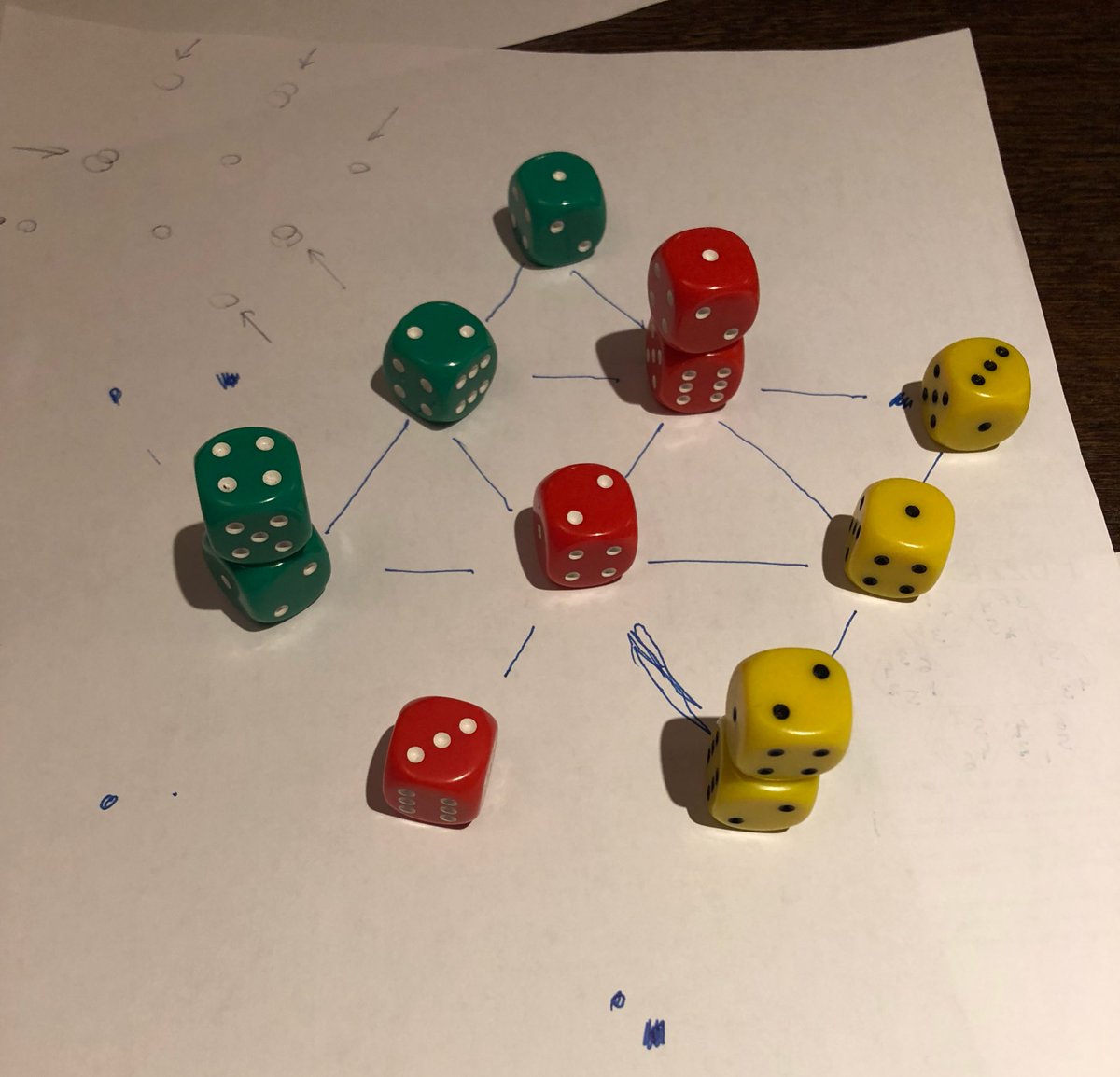 Even some Guildforders cheated and found this unintended solution on the six lines of four snowflake to seven lines of four puzzle: