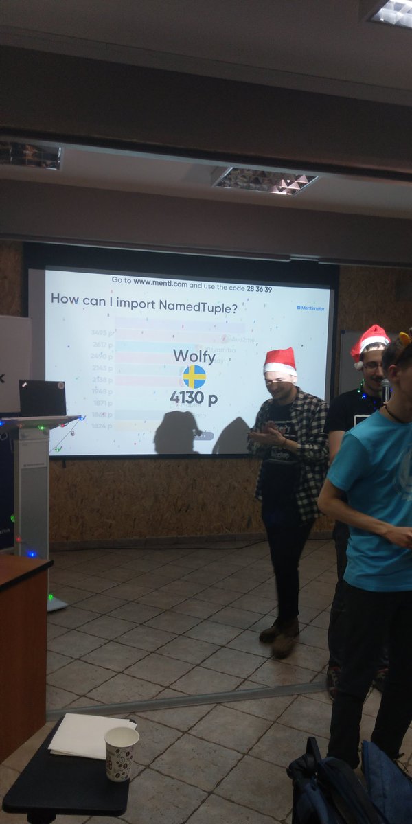 eleWolfy's tweet image. Когда случайно выйграл в квизе на митапе Питонистов.#piterpy #meetup
