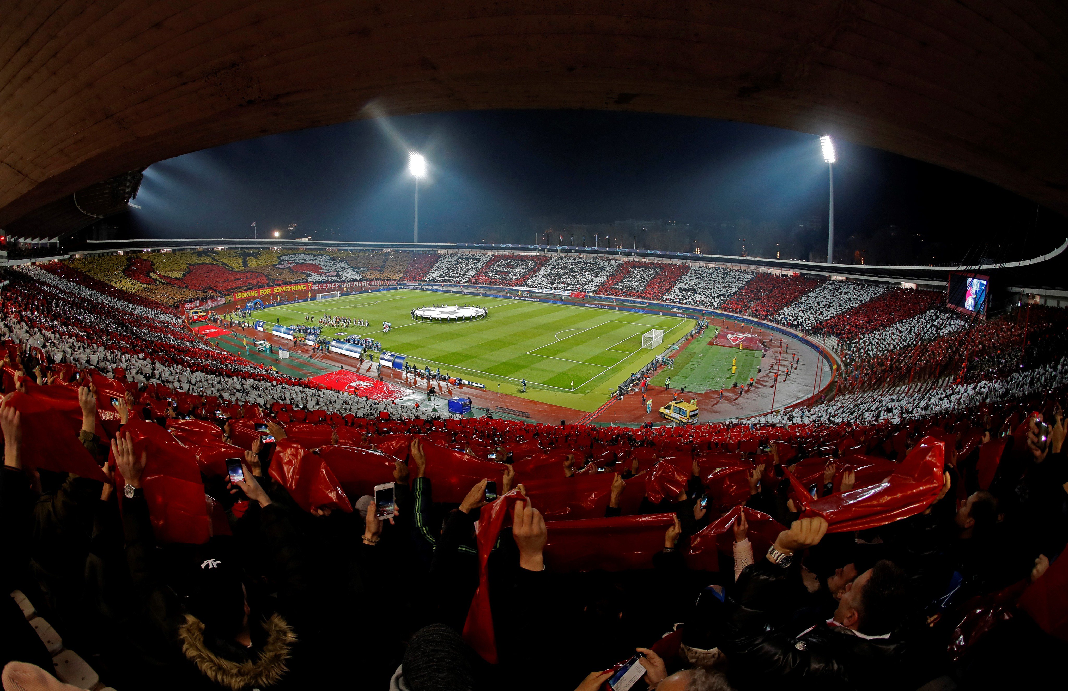 Crvena Zvezda, Napoli draw 0-0 during a UEFA Champions League group C match  - Xinhua