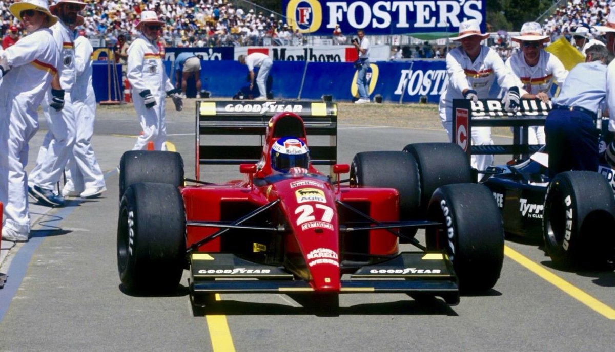 Adelaide Gp Scuderia Ferrari S Gianni Morbidelli In The Pits At The 1991 Adelaide Grand Prix Profile Of Ferrari In Adelaide Here T Co Jprb9yrodj F1 Adelaide T Co Bunlo1zqjv