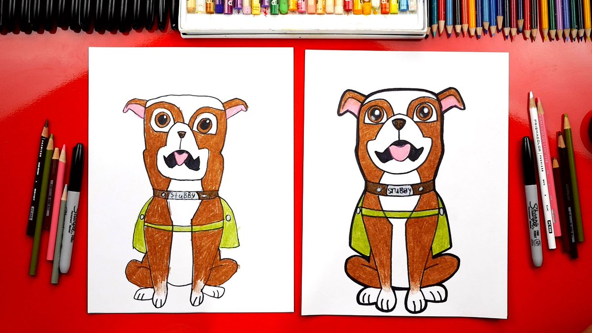 Art For Kids Hub On Twitter Learn How To Draw This Wwi Hero Sgt Stubby Https T Co Bkwo7poqdk draw this wwi hero sgt stubby