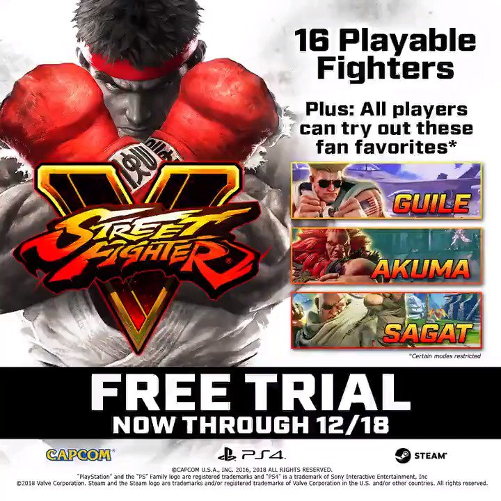 Street Fighter on X: Street Fighter V on #PS4 and #Steam is ON