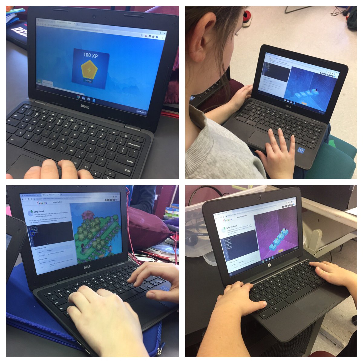 MsSelikoff's tweet photo. Party like a code...party like a code star! Becoming coding experts with @gotynker #HourOfCode #DronesPlease #codingforkids #stem #Technology #teched #STEMed #videogames #VideoGameAwards #animation #javascript #python #codinglanguages #codestar #partylikearockstar #kidswhocode https://t.co/luGEH49lYF