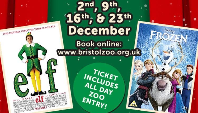 Bristol Zoo Gardens will be showing Elf and Frozen on Sunday 16th &amp; 23rd December - bring along the family for some festive film favourites! buff.ly/2zZP3Xl