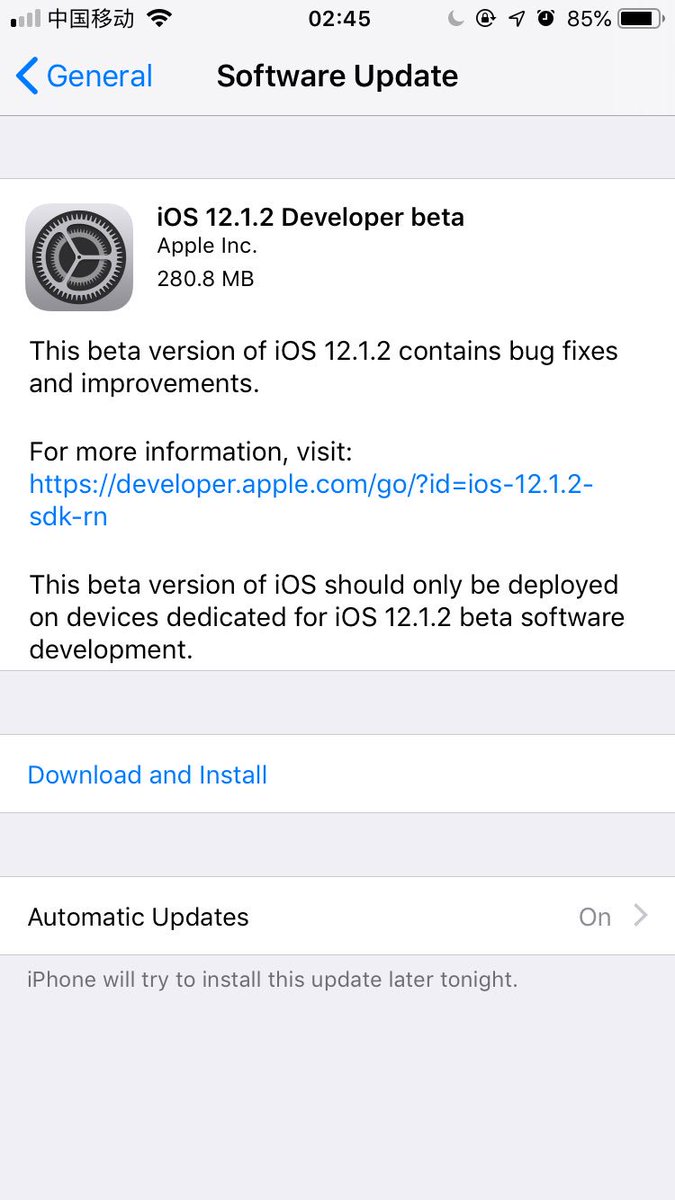 abskoop's tweet image. #iOS12beta