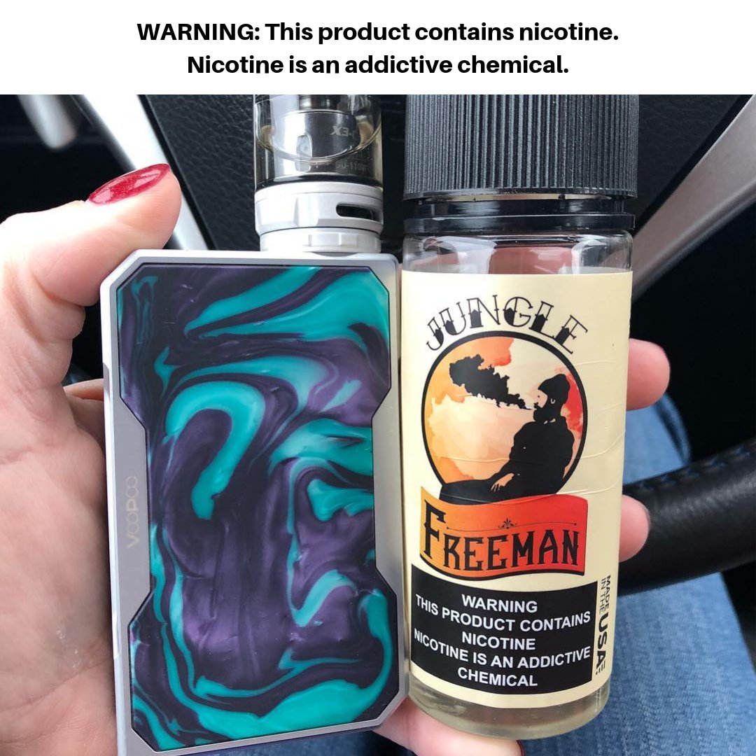 Freemanvapes's tweet photo. From @vape_queen37 "Enjoying some Freeman Jungle π π₯ π If you havenβt tried this line itβs definitely a must!" Try it: https://t.co/Bdi8OxoJbM
#freemanvapes #vape #vapefam #vapecommunity #vapesociety #vapenation https://t.co/m6WCELl1Mj