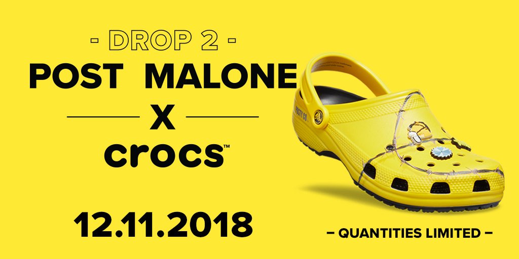 post malone crocs barbed wire