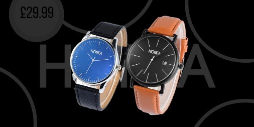 HORFAWEAR's tweet photo. Day 1⃣1⃣ of our #12DaysofChristmasCompetition 🎄 All day today you can get any of our stylish watches for just £29.99❗️ That's over 50% off❗️ https://t.co/ZkfpivvW75 #promotion #sale sales #gift #gifts #giftideas #12Days #Christmas #stockingfiller #giftsforhim #ChristmasGiveaway https://t.co/q7B3enaumw