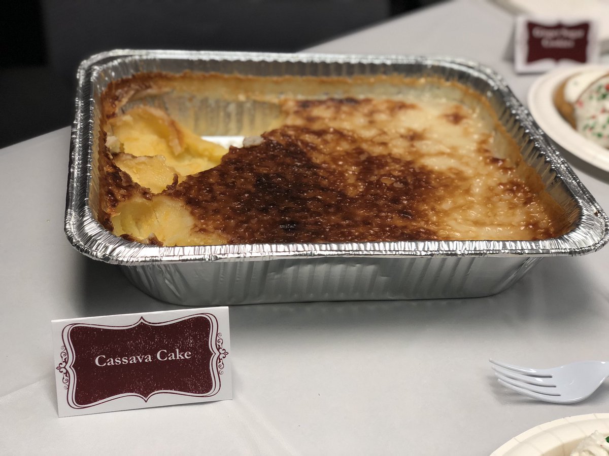 HollyMorrisTV's tweet photo. What’s a good day at work? Being a judge in our 1st ever staff spirit week dessert contest! 🎄 🧁 🎅🏻🍮 Congrats to our winners!! #itwasatie #applecrisp #cassavacake #tistheseason https://t.co/zBIKbkkL8t