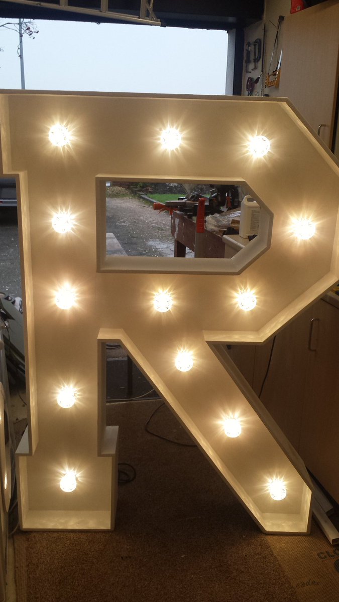 Refurb on some 5ft letters from another supplier in Bolton. He wasn't too happy as it looked brand new against his other letters!!!!