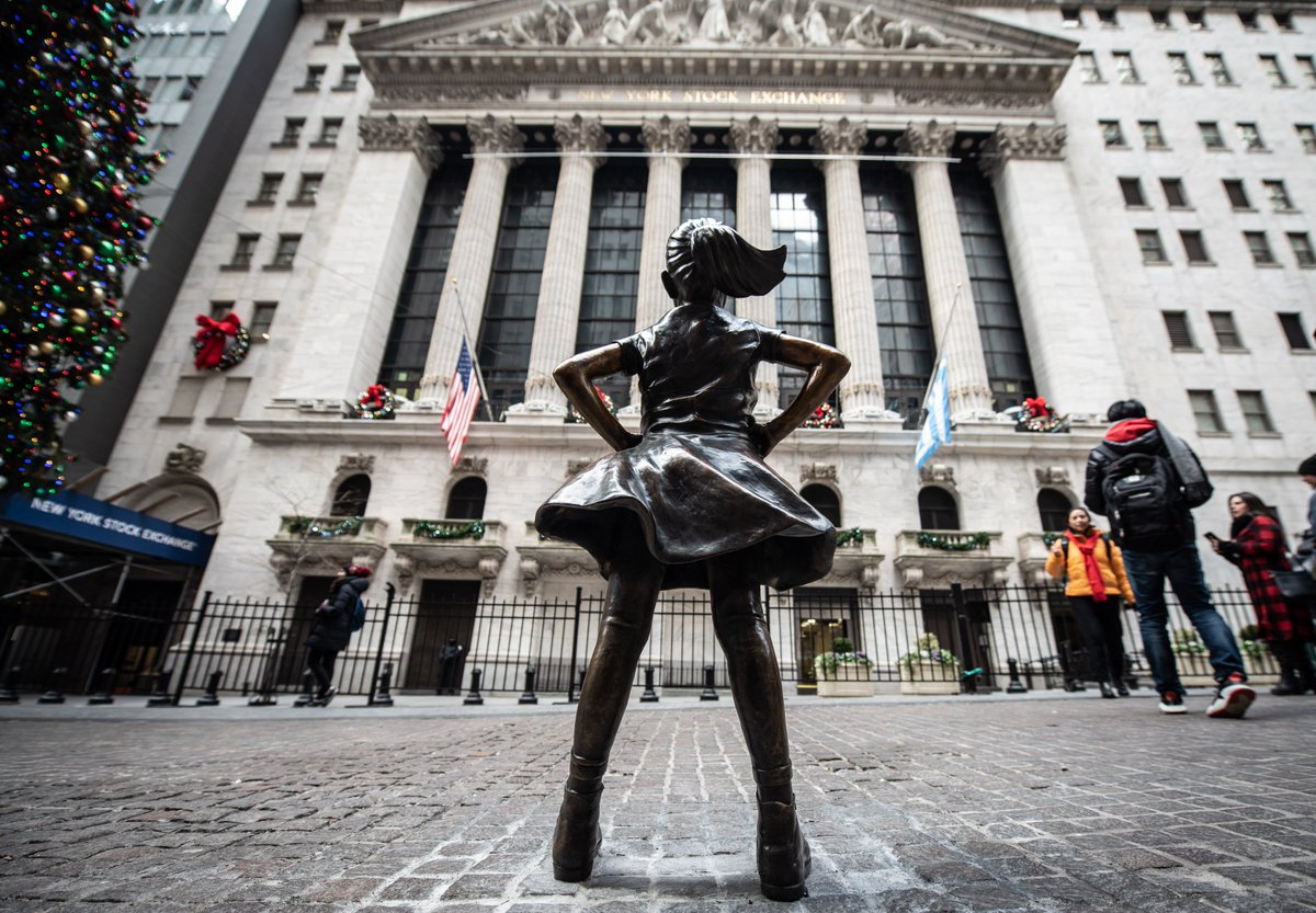 NYC Mayor's Office (@NYCMayorsOffice) on Twitter photo 11/12/2018 19:16:53 Fearless Girl faces off with the @NYSE in her new home on #WallStreet. Fearless Girl faces off with the @NYSE in her new home on #WallStreet.
