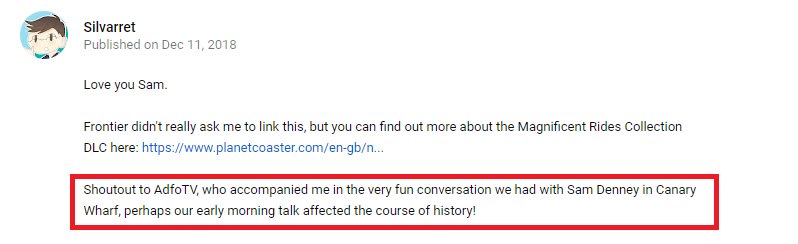 Best video description I've seen in a while

It was indeed fun conversation. We should have these talks more often <a href="/Silvarret/">Silv</a> <a href="/denney_sam/">Sam Denney</a>
