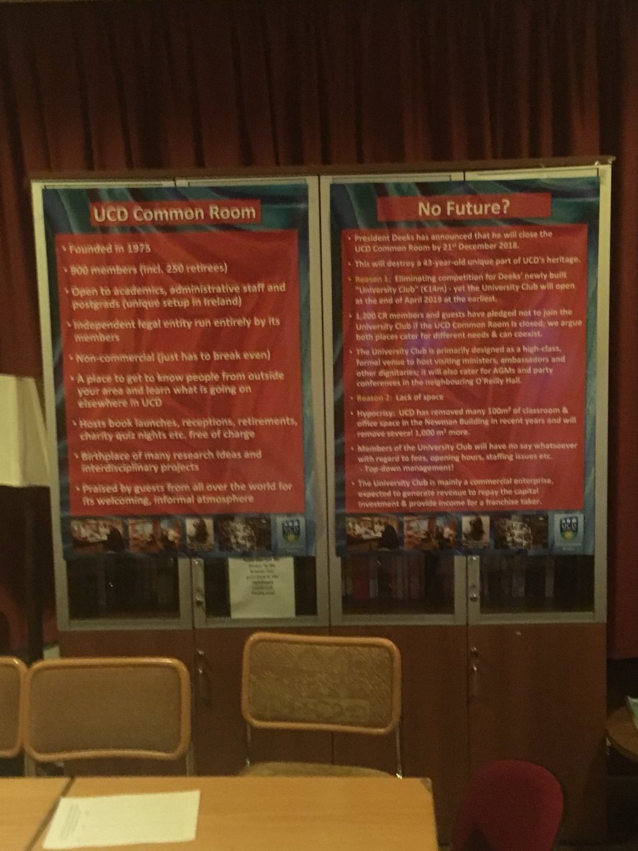 realcommonroom1's tweet photo. Tomorrow there will be a bit of an event for the common room room staff who are being made unnecessarily redundant #saveUcdcommonroom https://t.co/ZOUjiaF5yX