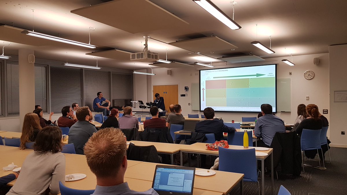 ElenaHartland's tweet photo. @Bikash_Deb showing predictions and uncertainty in sports data analysis using @tableau and @alteryx at #MidlandsTUG #TransparentSheets https://t.co/lPNwOMdJUq
