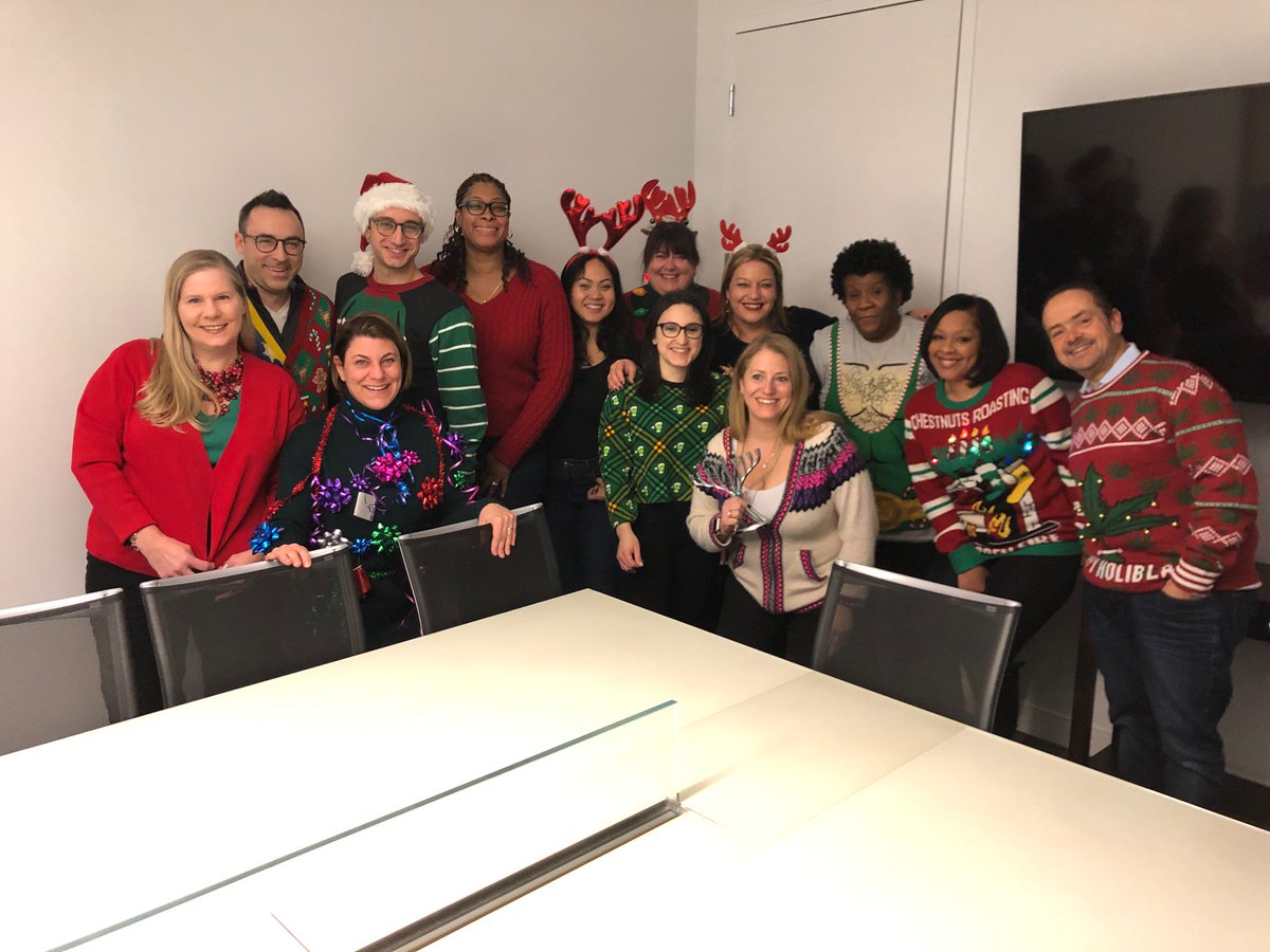 Starting off the 2018 Holiday Season right by having our Ugly Holiday Sweater Day!! #uglysweater