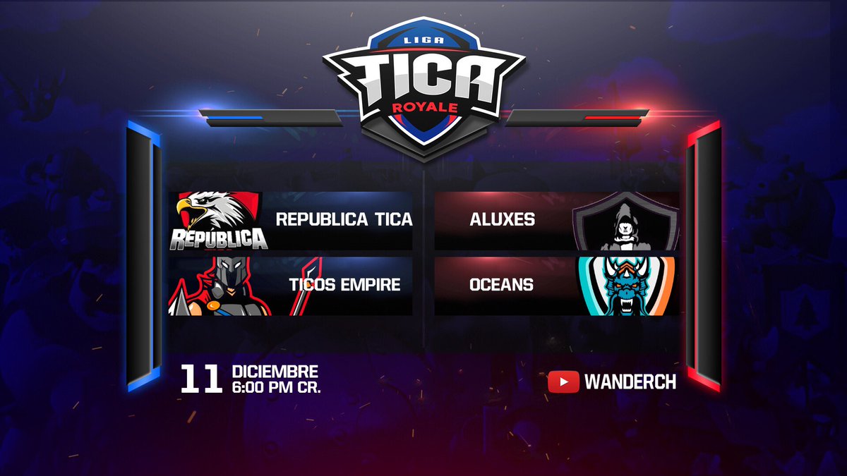 LigaTicaGG's tweet photo. #LTR3
Hoy tendremos un gran encuentro.
1️⃣PRIMER JUEGO❗️
🆚@Republica_Tica 
🆚@AluXesGamers 
2️⃣SEGUNDO JUEGO‼️
🆚@TicosEmpire 
🆚@TeamOceans01 
✅INFORMACIÓN.
🎤 @WanderChM
⏰6:00PM
📺 https://t.co/GiWpMLT31X (MultiPlataforma)
❤️🔁RT y Fav PARA SALUDOS EN LA TRANSMISIÓN. https://t.co/QgRjNan2jr