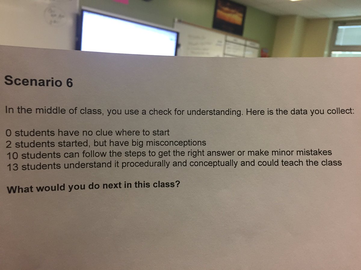 Our math PLCs focused this week on an engagement strategy using Desmos and also reflecting on next steps for teaching using data @CL_NMcHenry @SDPtchnglrng #phled #math #nextsteps #whatwouldyoudo #datadriven