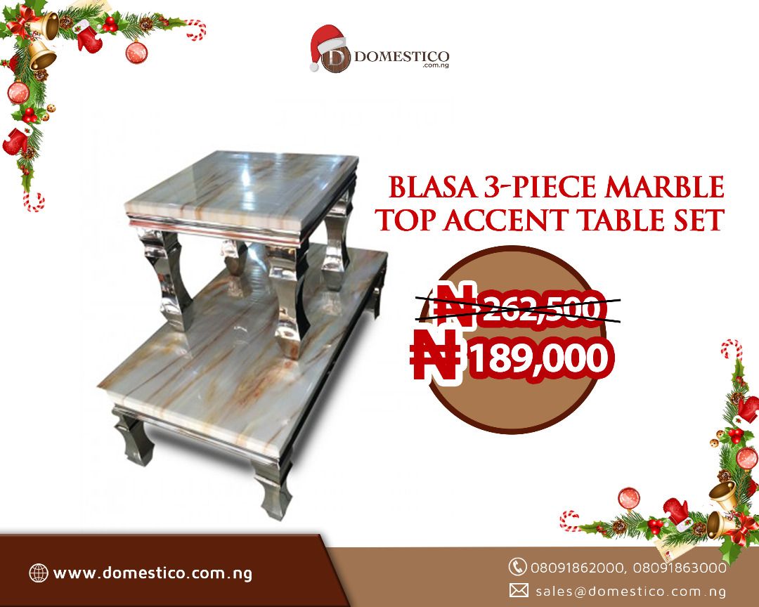 DomesticoTips's tweet photo. Marble center table + 2 Side stools. N189k only. https://t.co/js4Mkw5GIs #wizkid https://t.co/FjWVjF35bH