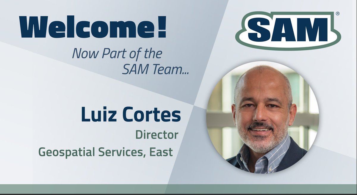 We are excited to share that Luiz Cortes, NCPLS, SC PPS, VA SP, FL PSM, CP, has joined our SAM family! With over 29 years of experience in photogrammetric engineering and surveying, Mr. Cortes brings a wealth of knowledge to the Geospatial team. #samcompanies #employeewelcome