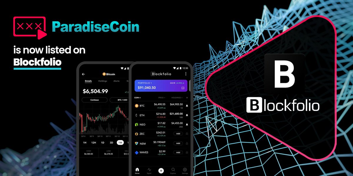 PRD_core's tweet photo. @PRD_core is happy to be listed on Blockfolio @blockfolio!. 
A Bitcoin and Cryptocurrency management app!
#cam #xxx #bitcoin #cryptocurrency #blockfolio https://t.co/X0ddO4psUd