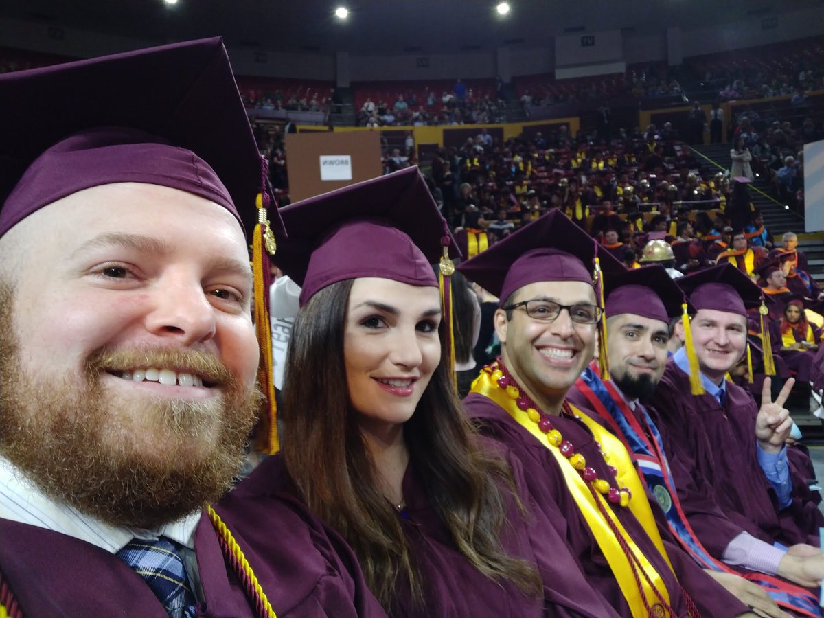 EileenHTX's tweet photo. Ready to get our diplomas! #ASUgrad #IraIraIra #OnlineBSEE https://t.co/Fo47P8D1uS