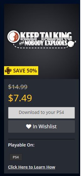 Develongevity's tweet photo. Dear people who bought #PSVR around Black Friday, RUN TO THE PSN STORE! 

#KeepTalkingAndNobodyExplodes
#SprintVector
#WipeoutOmegaCollection
#Electronauts
#JustInTimeInc
#DirtRallyVR
#PixelRipped1989
#AndMore https://t.co/nGh0WfAoqY