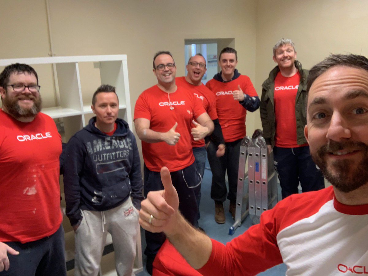 .<a href="/CASPr_Dublin/">CASPr</a> and the wonderful kids they serve have a new library thanks to these hardworking #OracleVolunteers.