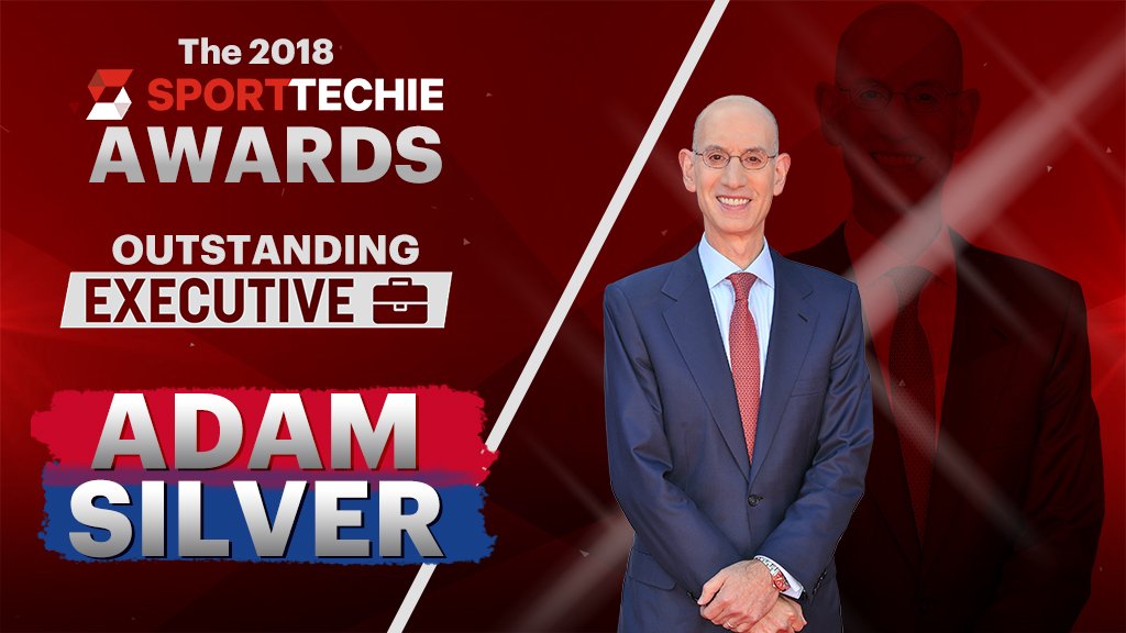 Congratulations @NBA Adam Silver On #Winning the #2018 @SportTechie Award for Outstanding #Executive - Well Deserved! #NBA https://bit.ly/2zTocwE