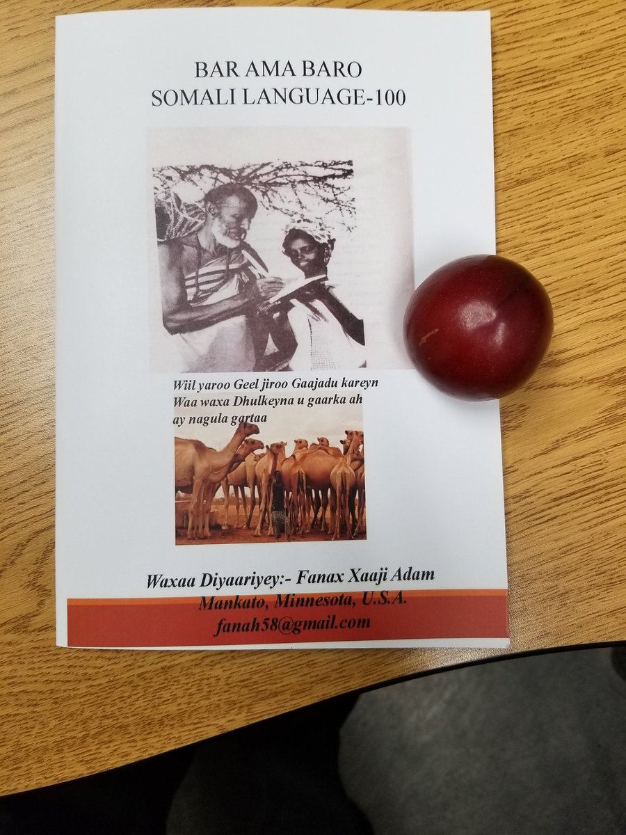 Fanah83277196's tweet photo. Bar ama Baro(teach or learn) Somali Langauge 100 is a new publication for learning Somali Langauge. Soon, it will be available at SCC bookstore-North Mankato campus. https://t.co/CqRNoNsC6n