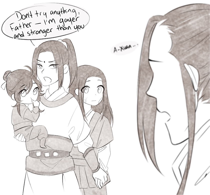 yukaigis's tweet photo. incredibly self-indulgent au where the jin brothers grow up together and nothing bad ever happens #MoDaoZuShi https://t.co/wJCrudzy55