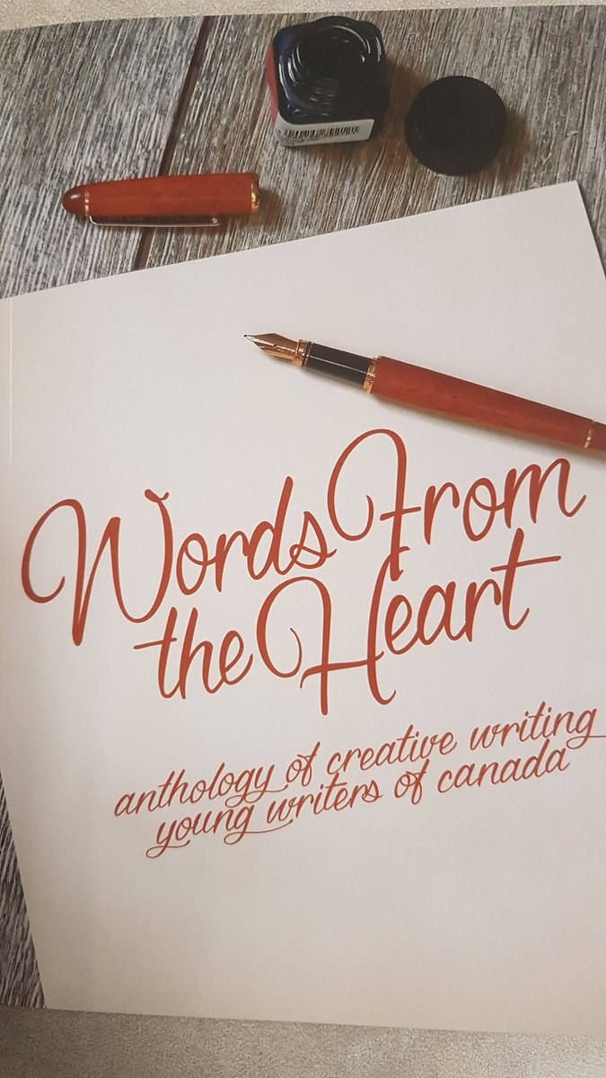 2 students of mine entered a national writing contest last year.  The anthologies arrived today.  They are now officially published authors! Very proud! #wordsfromtheheart