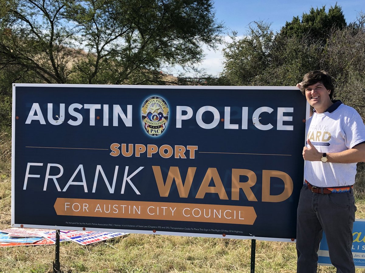 FrankWardforATX's tweet photo. Thanks to our top flight First Responders, Austin is one of the safest big cities in America...we can keep it that way by better supporting those who take such good care of us. I’m honored to have the endorsements of @AFA975 &amp; @AustinPolAssoc. Public safety is a priority! #VOTE https://t.co/9Er6o2EYbS