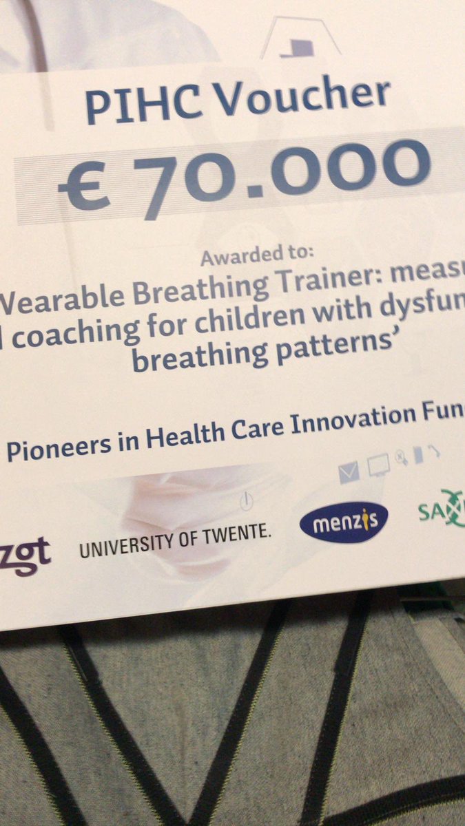 Awesome news! We’ve got a #pihc voucher for our breathing trainer project! Excited to work with our partners <a href="/DesignLabUT/">DesignLab UTwente</a> <a href="/utwenteEN/">University of Twente (inactive)</a> <a href="/SaxionUAS/">Saxion University of Applied Sciences (inactive)</a> <a href="/ziekenhuisMST/">Medisch Spectrum Twente</a> <a href="/ZGT_info/">ZGT</a>
