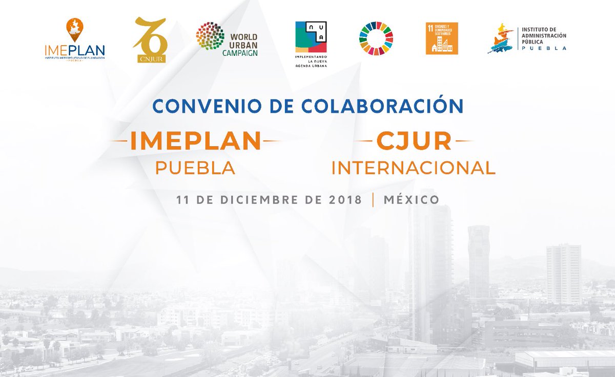 IMEPLAN_Puebla's tweet photo. @IMEPLAN_Puebla realizará firma de convenio de colaboración con el Colegio de Jurisprudencia Urbanística @CjurWorld, en conjunto con @IAP_Puebla reconocerán la labor de Sifu Martin Kusuma, promotor del espacio público y artes marciales @ElkinVelasquezM #urbanthinkers #ONU_habitat https://t.co/RYBqbIzcxl