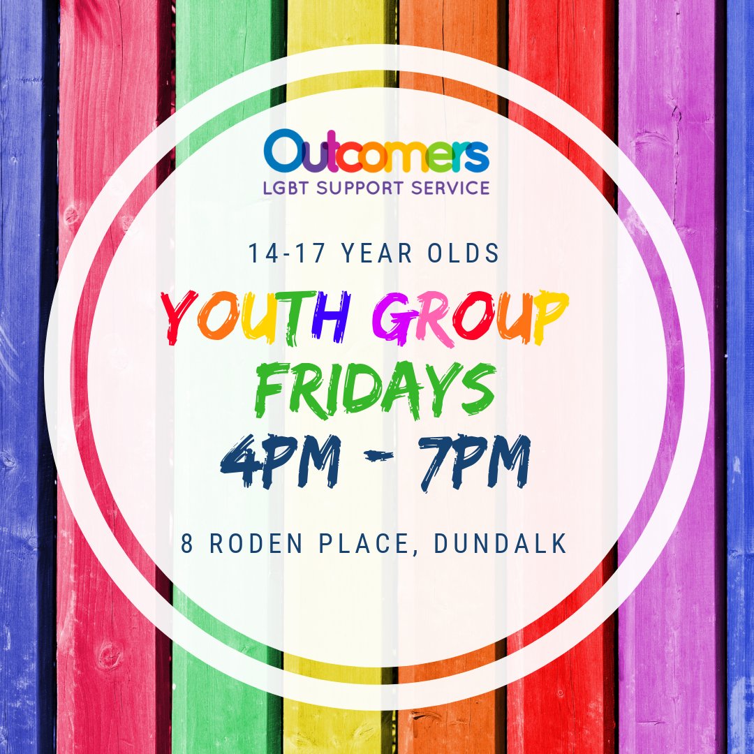 We also have our weekly youth group every Friday from 4-7pm for teens at our centre (8 Roden Place, Dundalk). This is a great chance for teens to chat &amp; socialise with their peers in a positive, safe space. 🌈

#LouthChat #GoodWoodFuel #Dundalk #Louth #LGBT #YouthGroup
