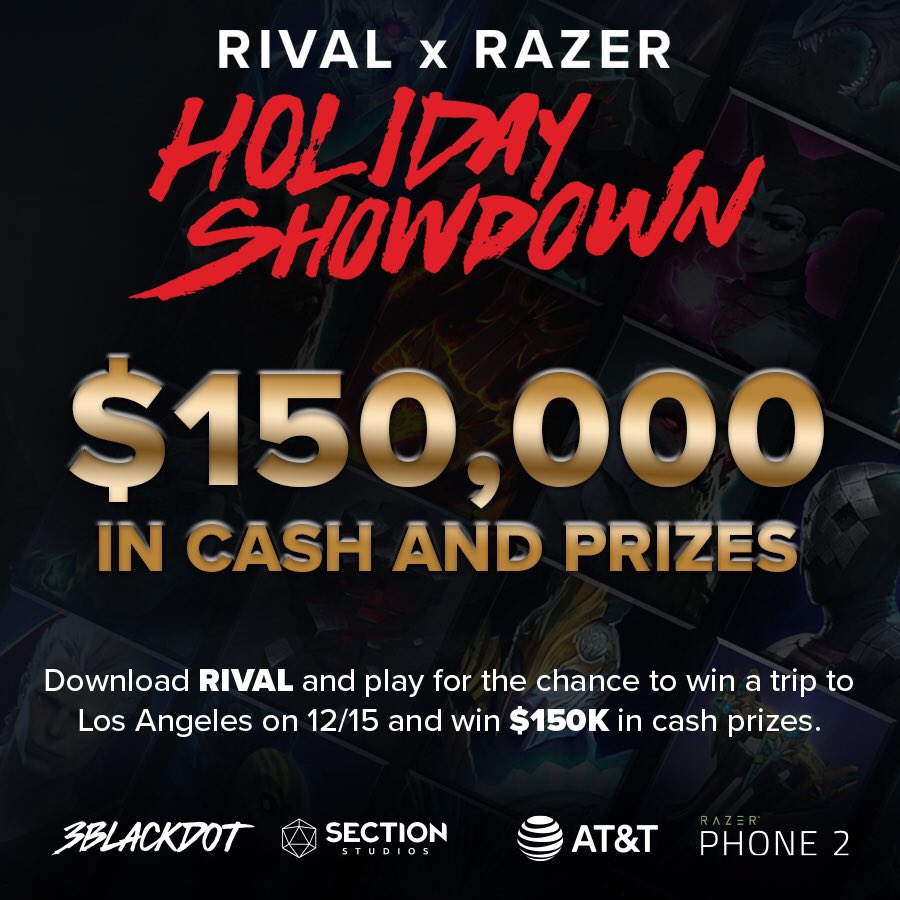 I_AM_WILDCAT's tweet photo. Don’t forget to join in on the Rival tournament! The qualifiers were extended to December 13th! Plus, the overall prize pool has increased and you could walk home with a HUGE check and a free trip to LA! - https://t.co/y3yC1dYnne #PlayRival #Rival #ad https://t.co/AG1SbiW3B2