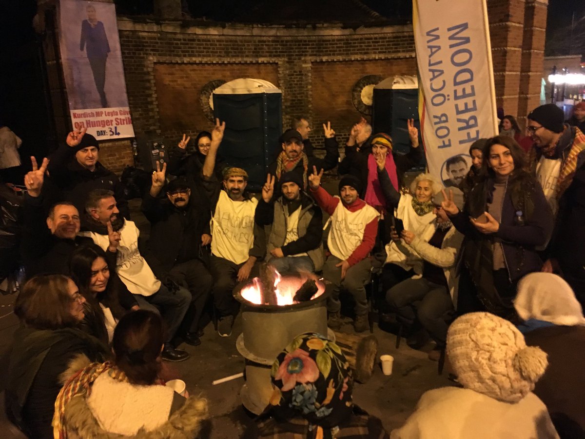 Day 34! Manor House Hunger Strike in solidarity with Leyla Güven. #LeylaGuven