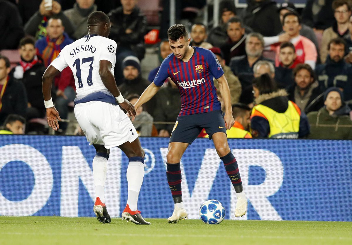 Munir, en una jugada del partido.