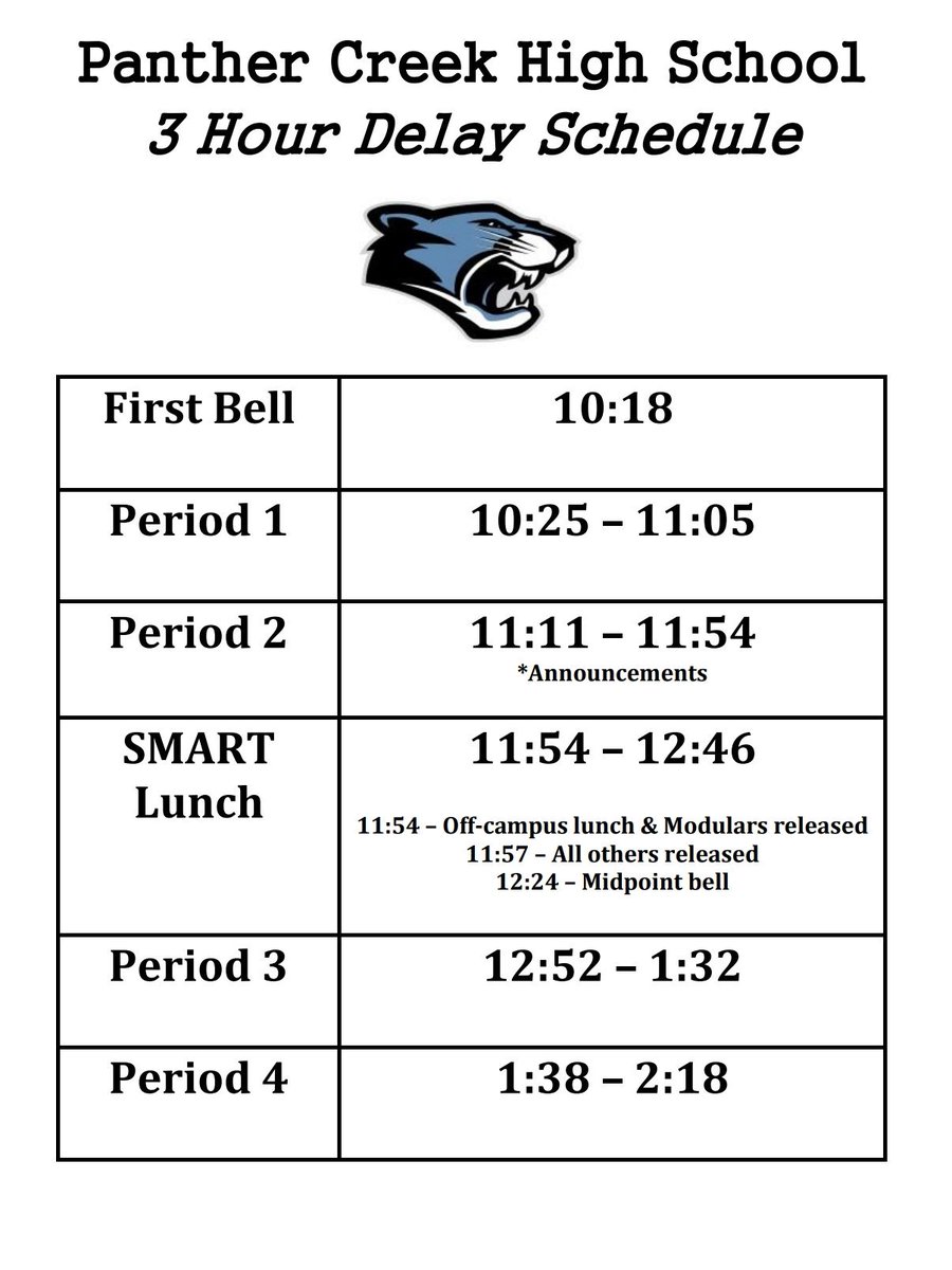 ThePantherCreek's tweet photo. Bel schedule for 12/12 https://t.co/GwZav2lRd5