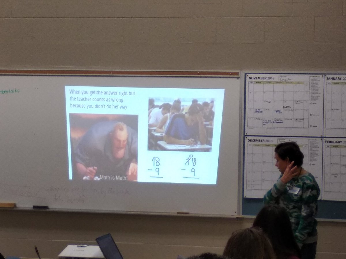 MmeLRT's tweet photo. Making Number Talks Matter book club!! #SAME_numbertalks learning w/from awesome Ts. @MrsWilliamYu @classroom106 @SharonMittal @edjumak8 @tdsbEdChat https://t.co/LcbKk54SXt