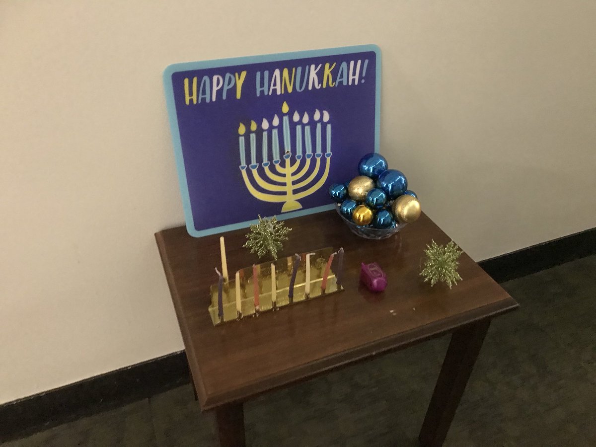 The Interior employee holiday decorating competition is in full swing. Great Hanukkah decorations in the IT office and the Assistant Sec for Fish, Wildlife and Parks.