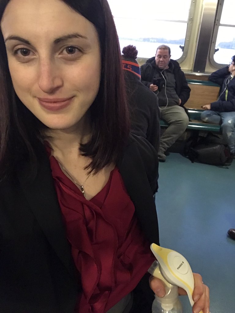 Pumping on the ferry but really wish we had a @MAMAVA pod on either side of the ferry! #StatenIsland moms deserve a clean, safe place to pump on our too long commute! Can we get it done @CMDebiRose @HeyNowJO? #pumpmilklikeaboss #normalizebreastfeeding